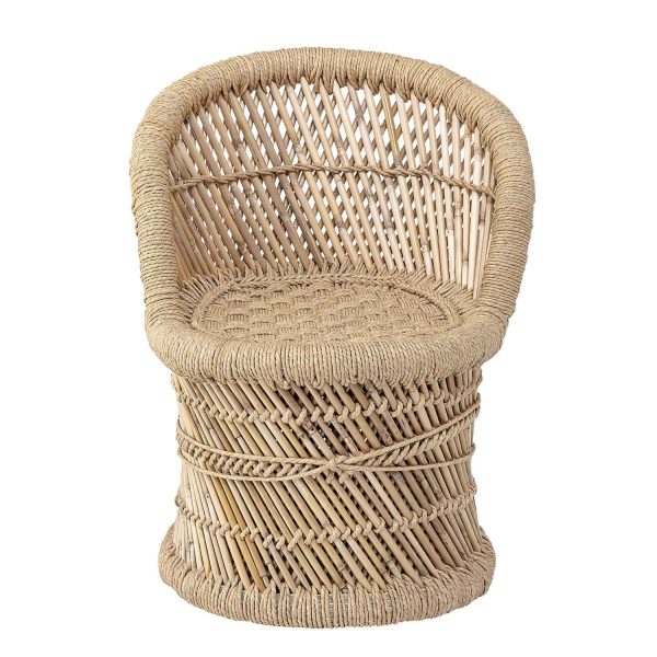 BLOOMINGVILLE MINI stol - natur bambus/jute, m. armlæn