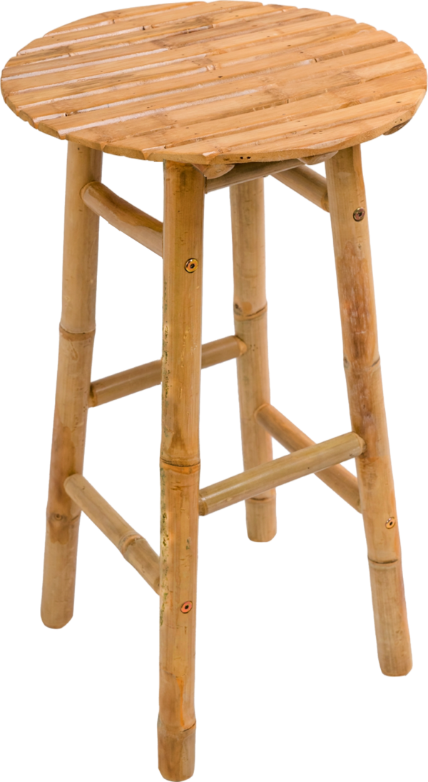 Barstol Nordlys Furniture Samarina naturfarvet bambus H69 Ø40 cm FSC-certificeret